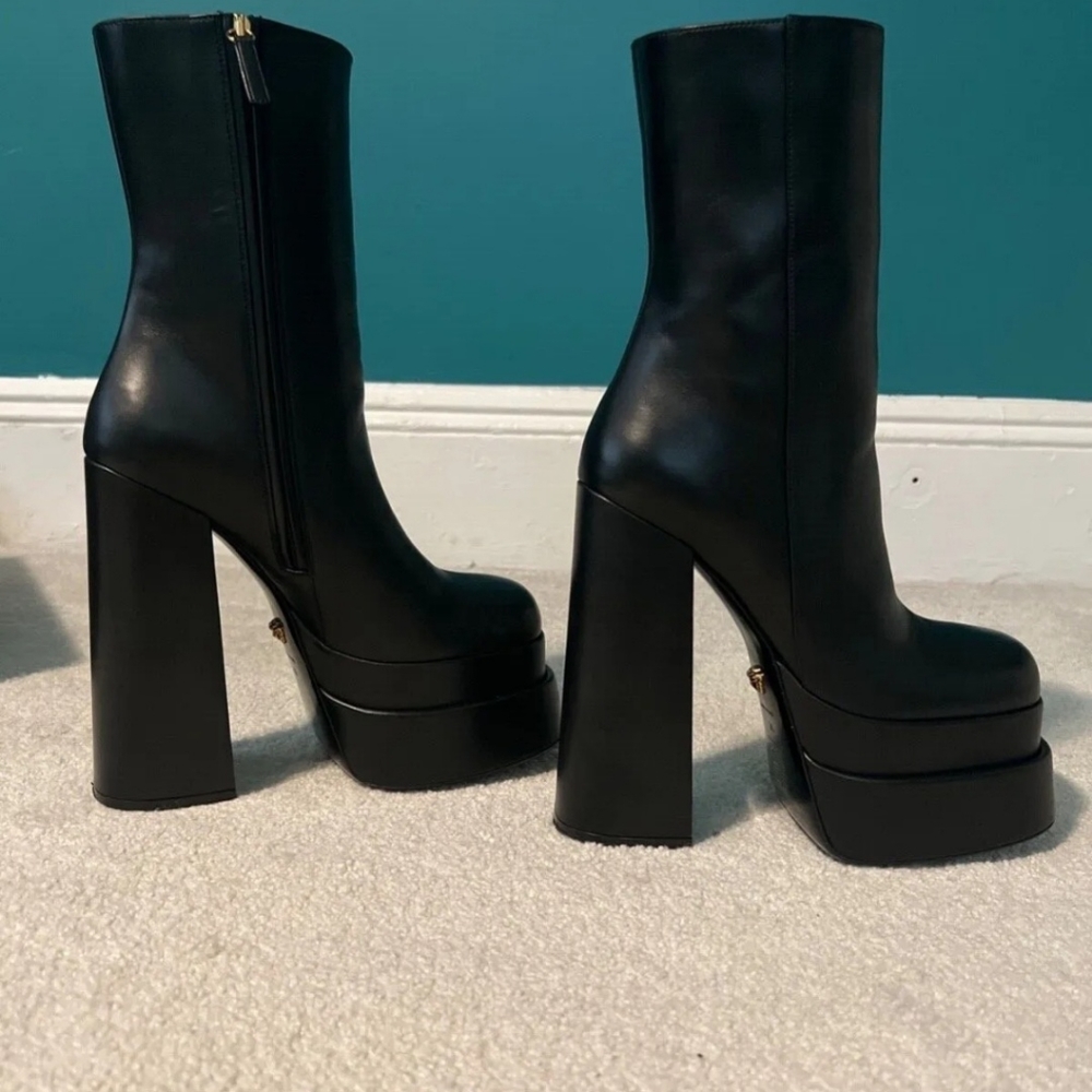 Versace Aevitas Platform Boots 38
